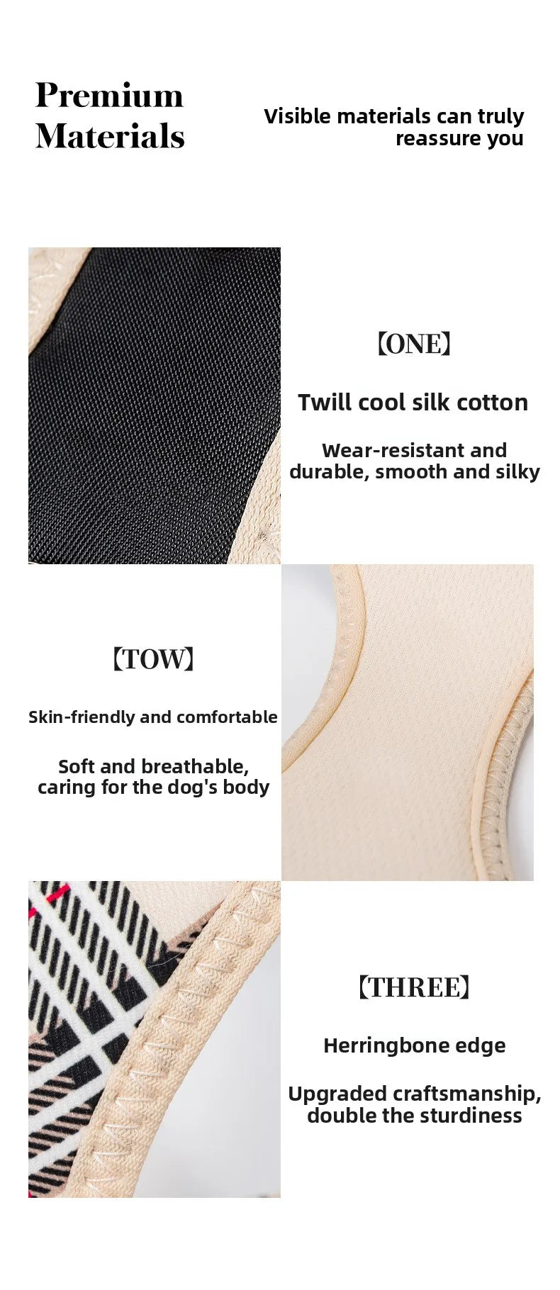 British-Style Dog Harness Set (3-Piece)