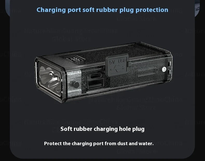 BLACKDOG STAR BOX Multifunctional Lighting Flashlight 3300LM Super Power Long Range LED Light 4 Color Torch Outdoor 3000mAh Battery IPX5 Waterproof