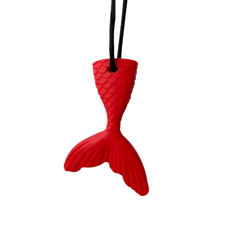 Silicone Teether Necklace for Kids | Chewy Sensory Pendant for Autism & ADHD | Oral Motor Therapy Tool