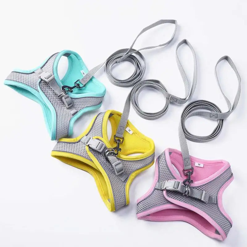 Reflective Mesh Harness & Leash Set