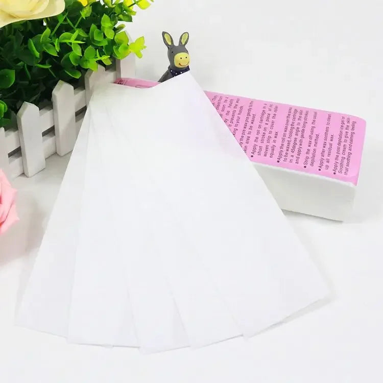 200/100PCS Women Men Hair Removal Wax Paper Nonwoven High Quality Body Leg Arm Hair Removal Epilator Wax Strip Paper Roll