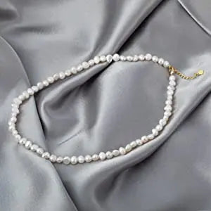 Choker Necklace – Real Baroque Freshwater Pearls for Women & Girls, Elegant 5-6mm/8-9mm Pearl Jewelry Gift