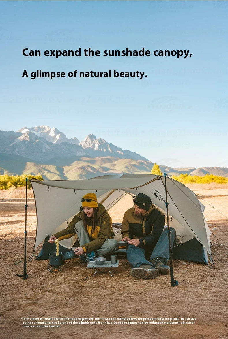 Naturehike MONGAR Series UL Tent Portable Ultralight 1 and 2 Person 15D Nylon Rainproof Expandable Canopy Double Layer Camping Outdoor Hiking Backpacking Cycling Tent