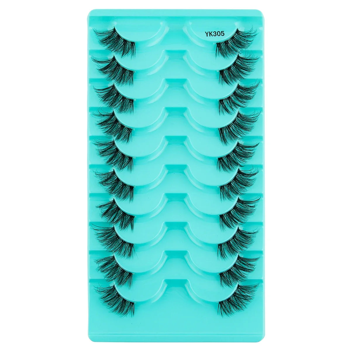 3/10 Pairs Half Lashes Makeup Natural Long Cat Eye Lashes Dramatic False Eyelashes