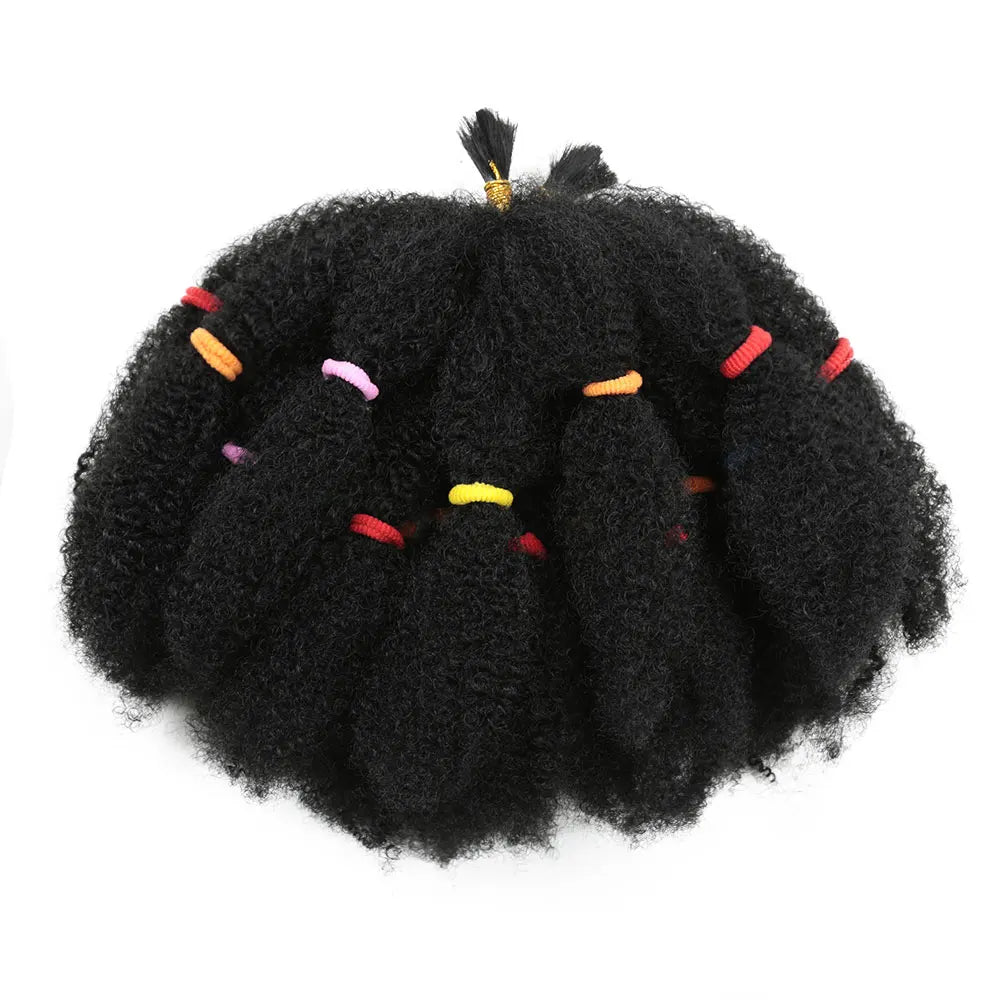 Curly Crochet – 12” Synthetic Ombre Afro Kinky Braiding Hair Extensions
