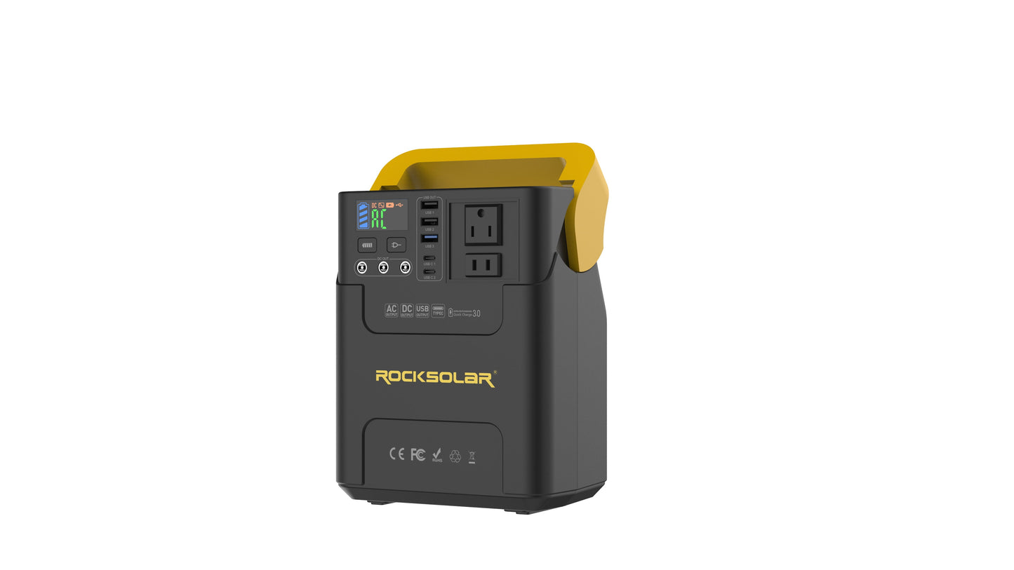 ROCKSOLAR Adventurer 100W Portable Power Station - Lithium Battery and Solar Generator