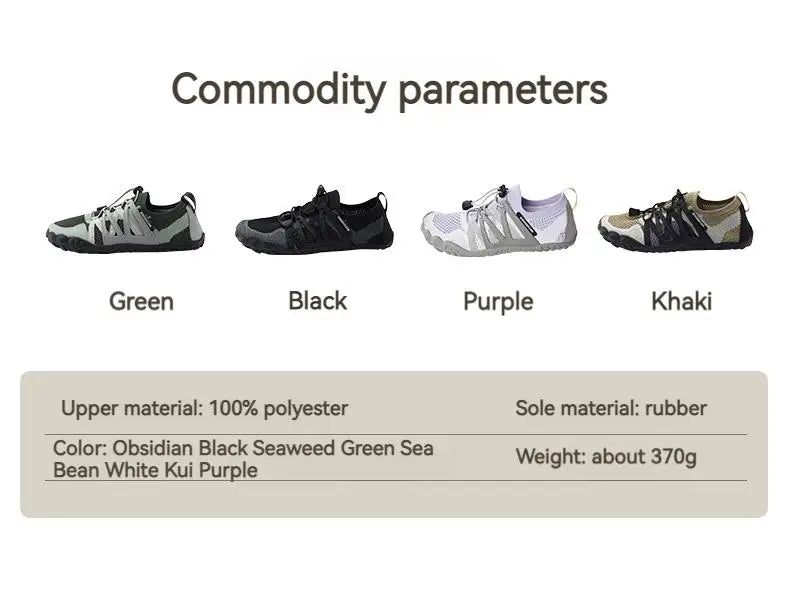 Naturehike Men's Aqua Wading Shoes Barefoot Sneakers Sport Upstream Non-slip Breathable Footwear for Sea Beach Diving Fishing Quick Dry Water Shoes