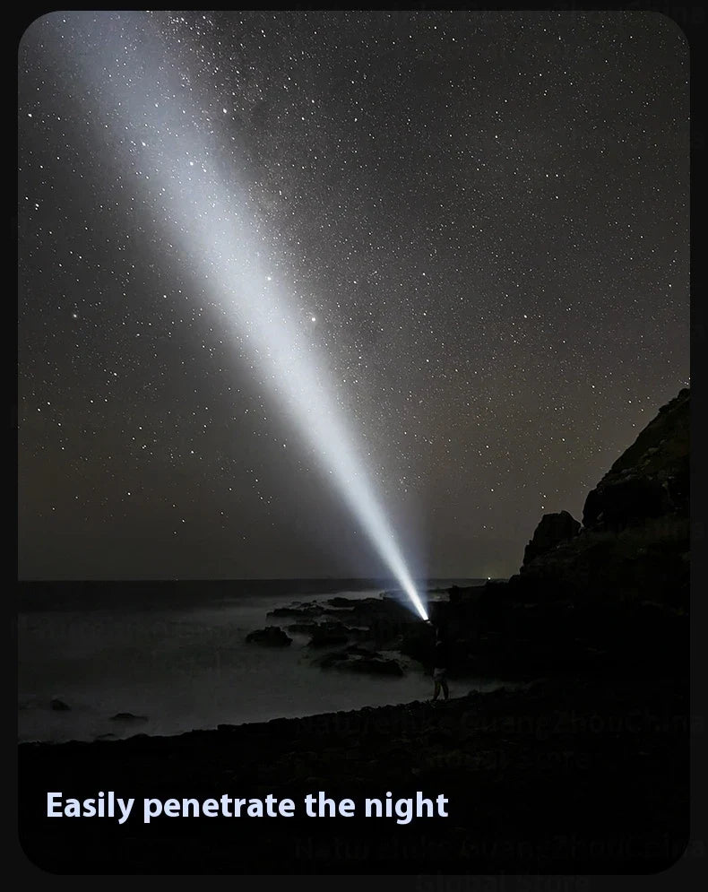 BLACKDOG STAR BOX Multifunctional Lighting Flashlight 3300LM Super Power Long Range LED Light 4 Color Torch Outdoor 3000mAh Battery IPX5 Waterproof