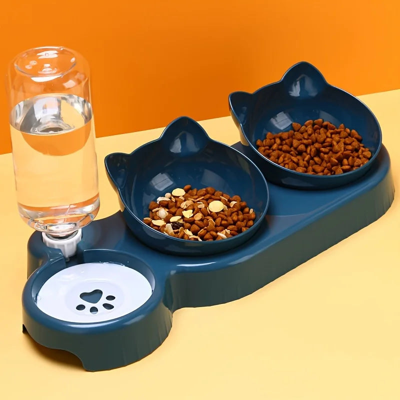 3-in-1 Cat Feeding Station