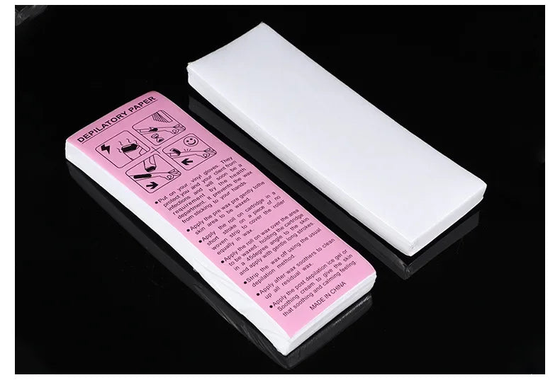 200/100PCS Women Men Hair Removal Wax Paper Nonwoven High Quality Body Leg Arm Hair Removal Epilator Wax Strip Paper Roll