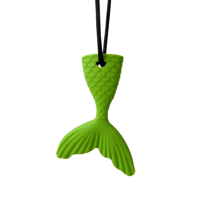 Silicone Teether Necklace for Kids | Chewy Sensory Pendant for Autism & ADHD | Oral Motor Therapy Tool