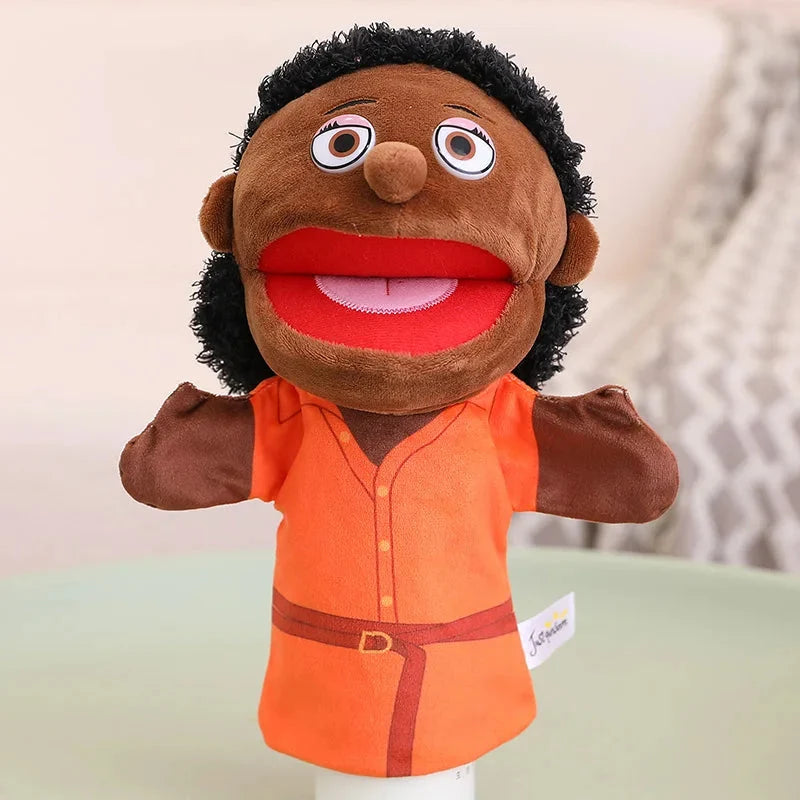 Kids Plush Finger & Hand Puppets for Role Play & Bedtime Stories - 28-33cm