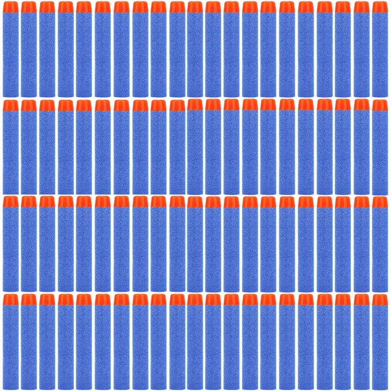 FRENSIT Blue Round Head Bullets 7.2cm for Nerf N-strike Elite Series Blasters Foam EVA Refill Darts Kids Toy Guns Accessories