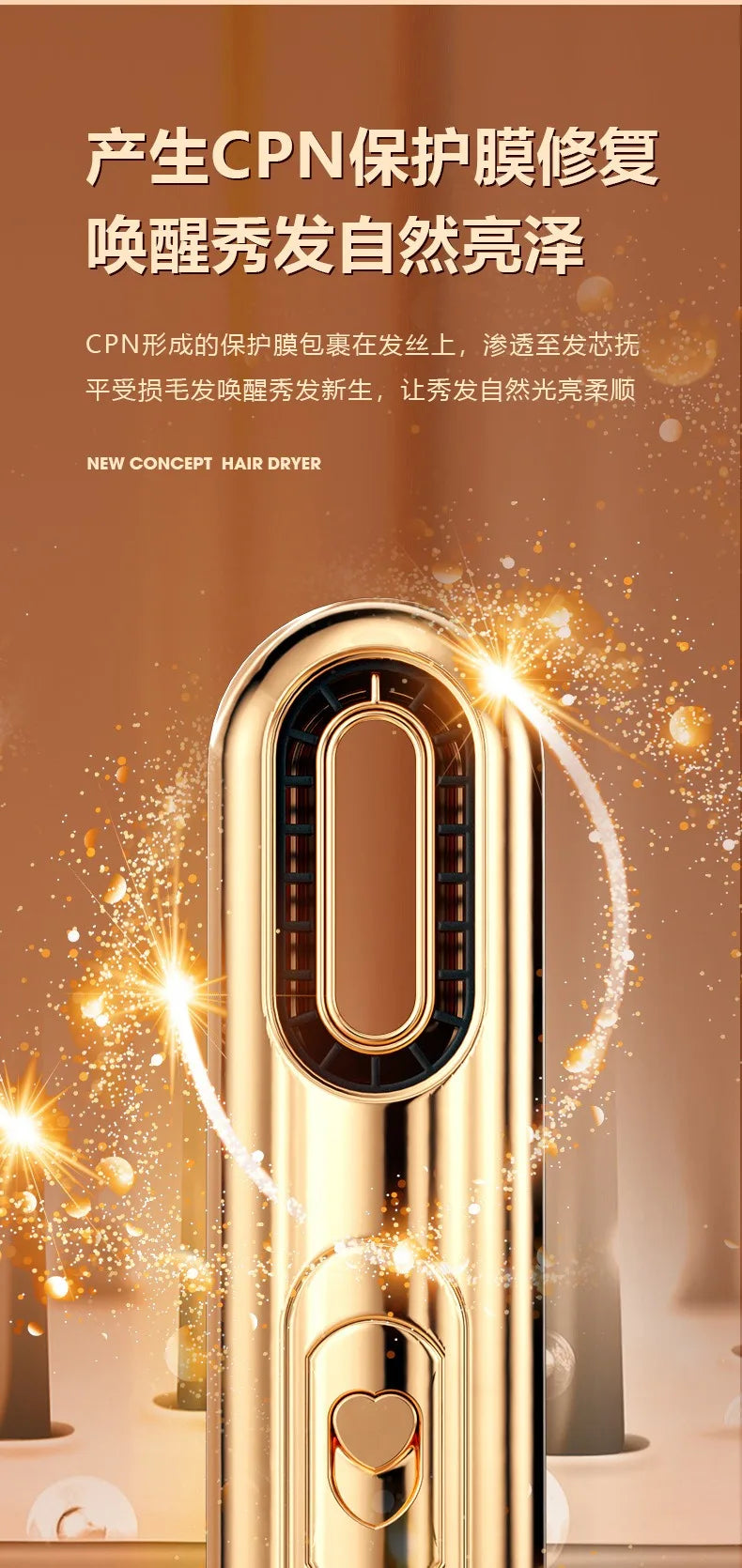 Aurora 3 in 1 Hair Dryer – Ionic Moisturizing Hair Care Tool with Super Wind Power