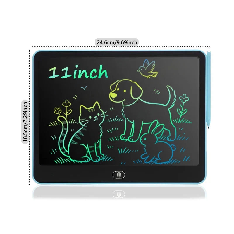 Kids LCD Drawing Board - Portable 16/13/11/8-Inch Digital Sketchpad for Creative Learning and Doodling