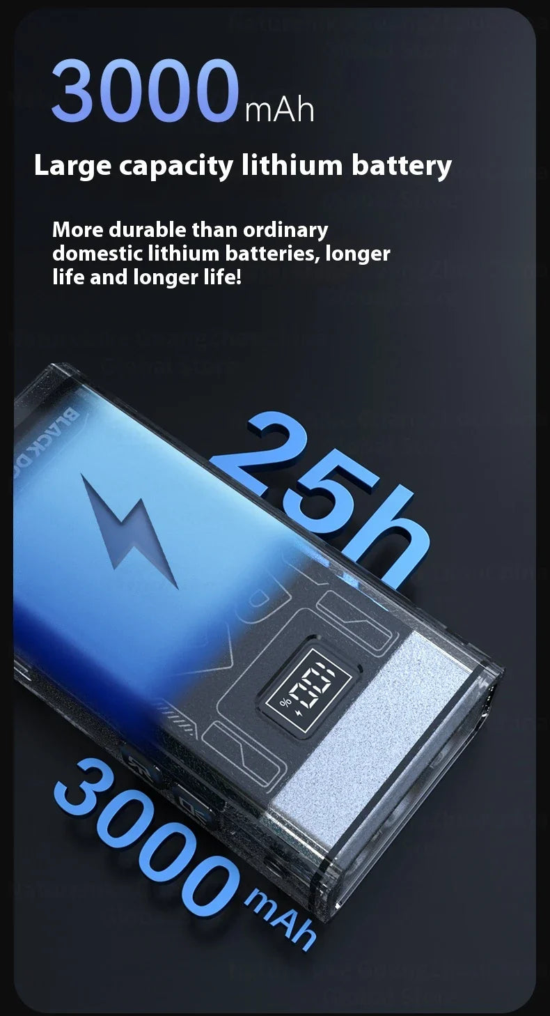 BLACKDOG STAR BOX Multifunctional Lighting Flashlight 3300LM Super Power Long Range LED Light 4 Color Torch Outdoor 3000mAh Battery IPX5 Waterproof