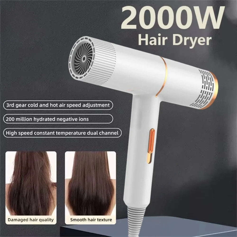 Hair Styling Tools – Professional Ionic Hair Dryer with High-Speed Blower