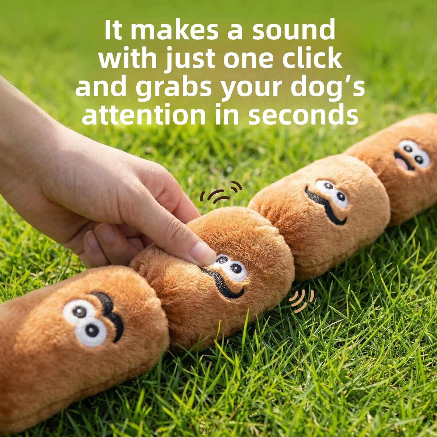 Squeaky Plush Sausage Dog Toy