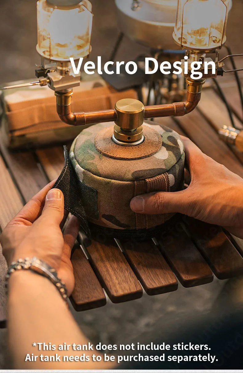 Naturehike Camouflage Air Tank Cover Ultralight Gas Butane Tank Protect Cover for 230g 250g 450g Tissue Box Outdoor Accessories Tool Camouflage Color