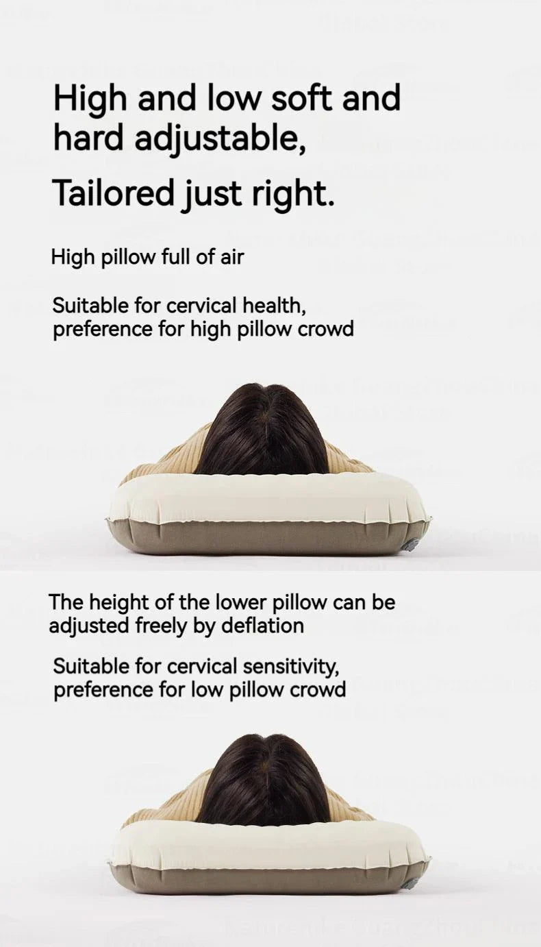 Naturehike Inflatable Pillow 3D Sponge Portable Ultralight Weight Only 160g Camping Outdoor Travel Neck Sleeping Silent Self Air Pillow Surface Pillow