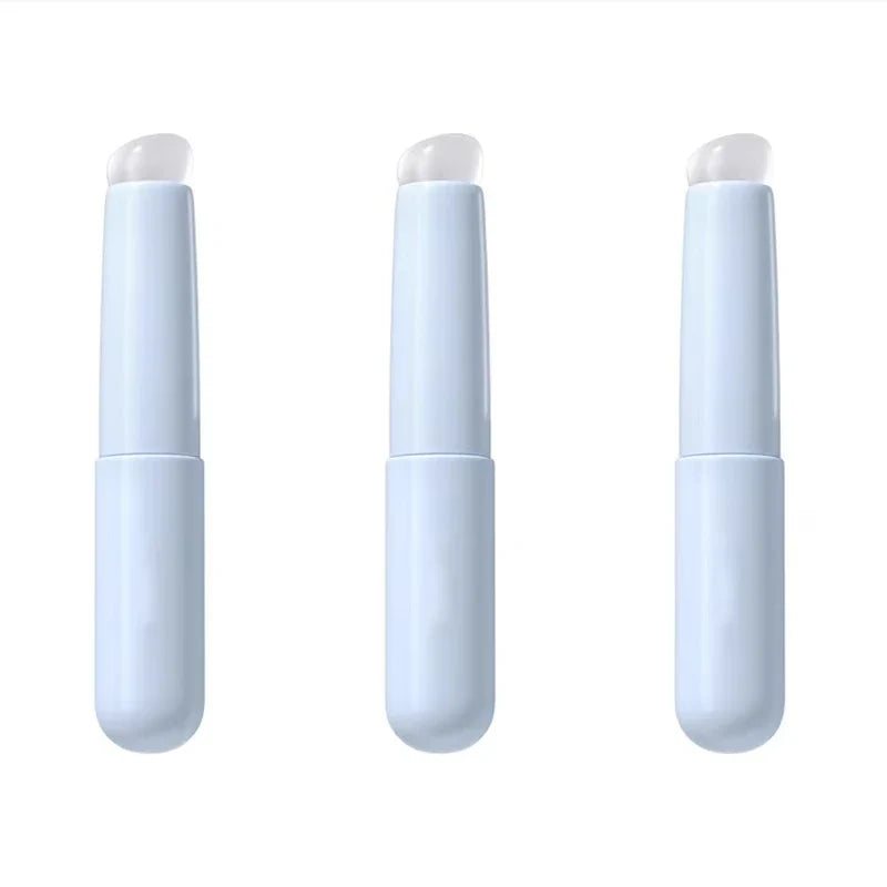 Upgrade Silicone Lip Brush With Cover Angled Concealer Brush Like Fingertips Q Soft Lipstick Makeup Brushes Round Head No Broken