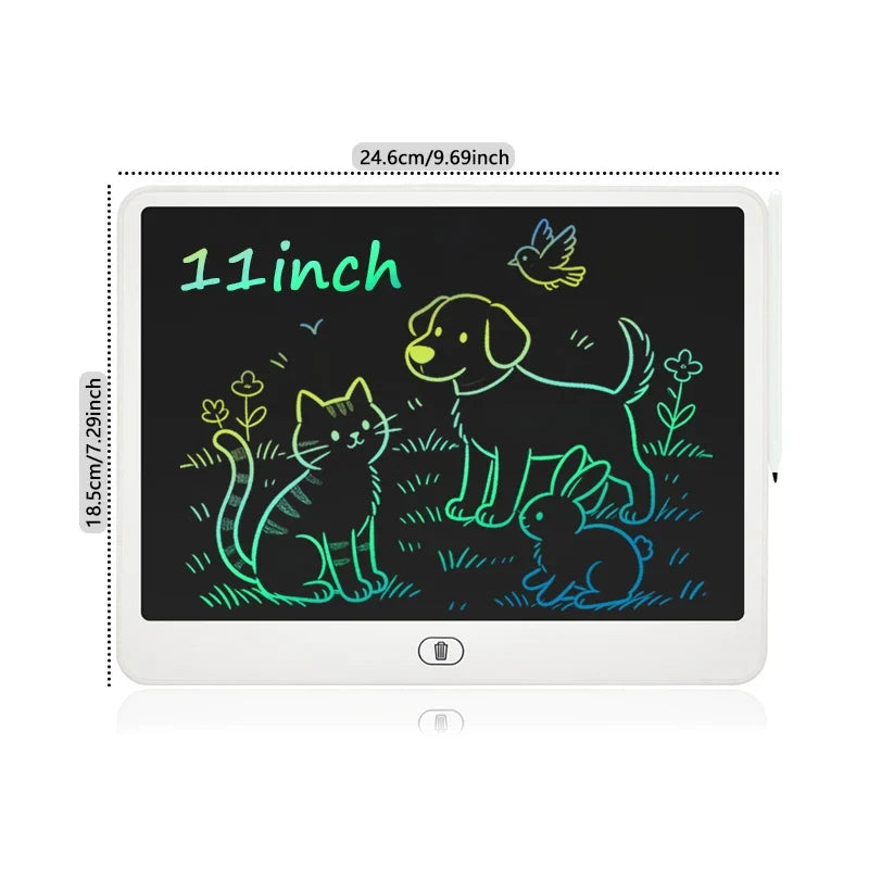 Kids LCD Drawing Board - Portable 16/13/11/8-Inch Digital Sketchpad for Creative Learning and Doodling