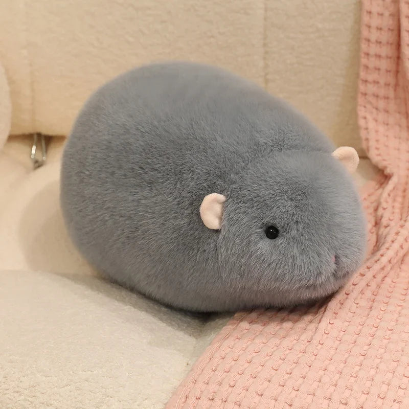 Cute Golden Hamster Plush Pillow Toy - Soft Stuffed Animal Doll Keychain for Kids, 13/35CM Fun Gift