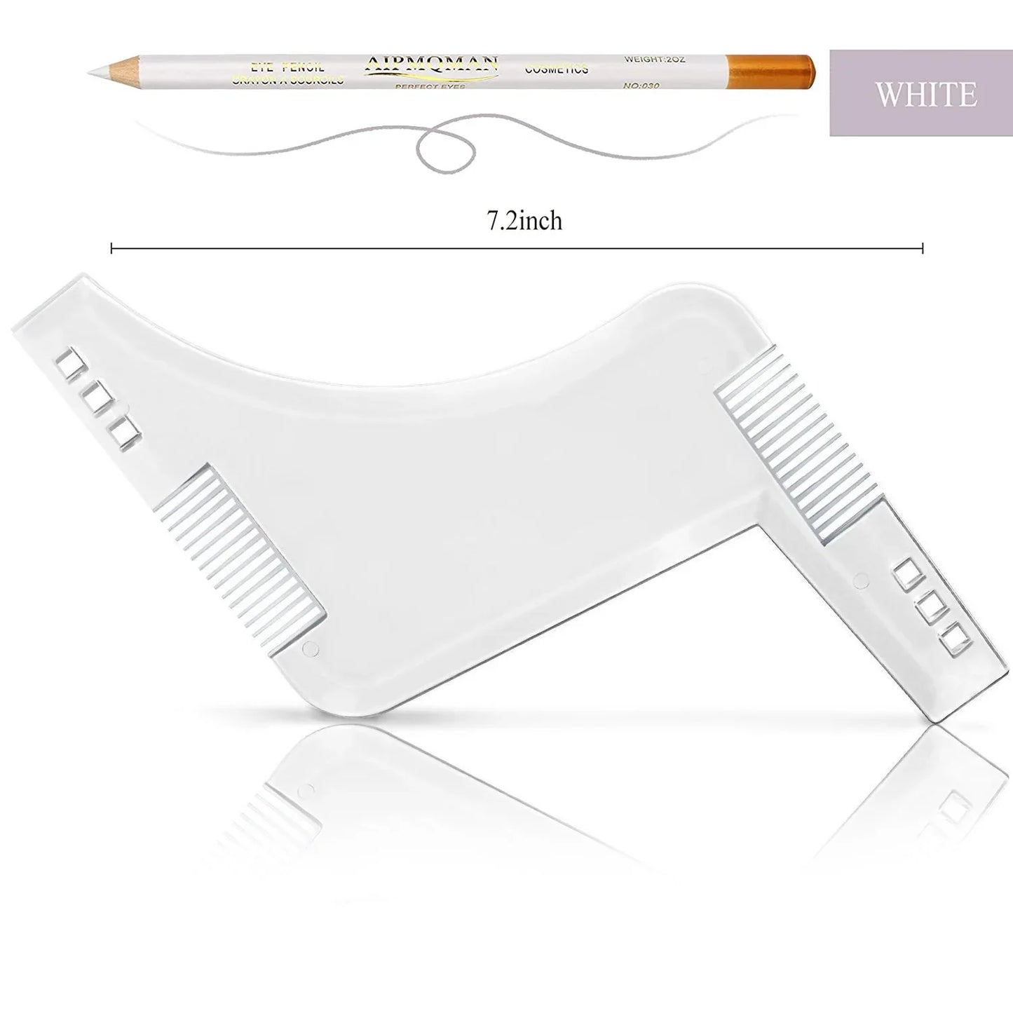 Beard Styling Shaping Template Comb Barber Tool Symmetry Trimming Shaper Stencil Beard Hair Brush Stencil Salon Styling Tools