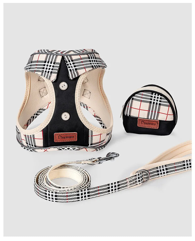 British-Style Dog Harness Set (3-Piece)