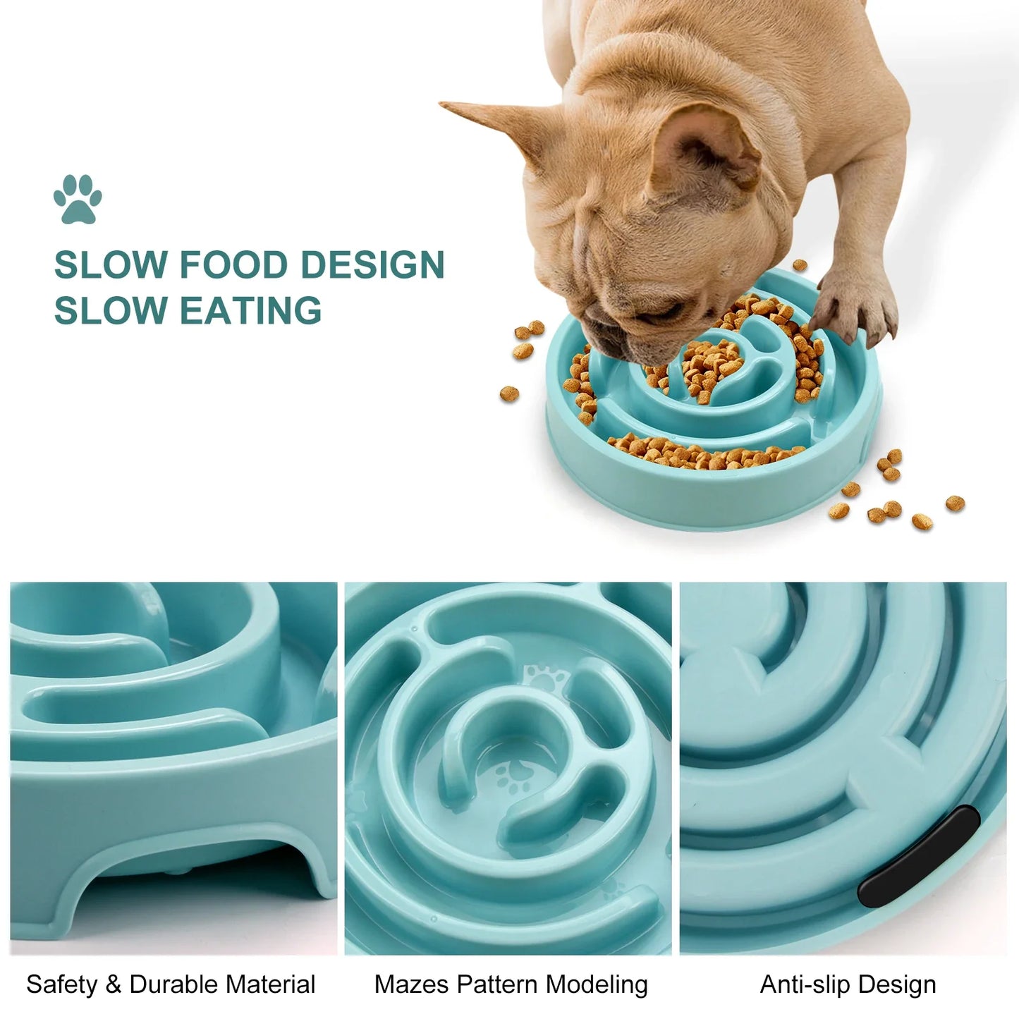 Anti-Gulping Slow Feeder Bowl
