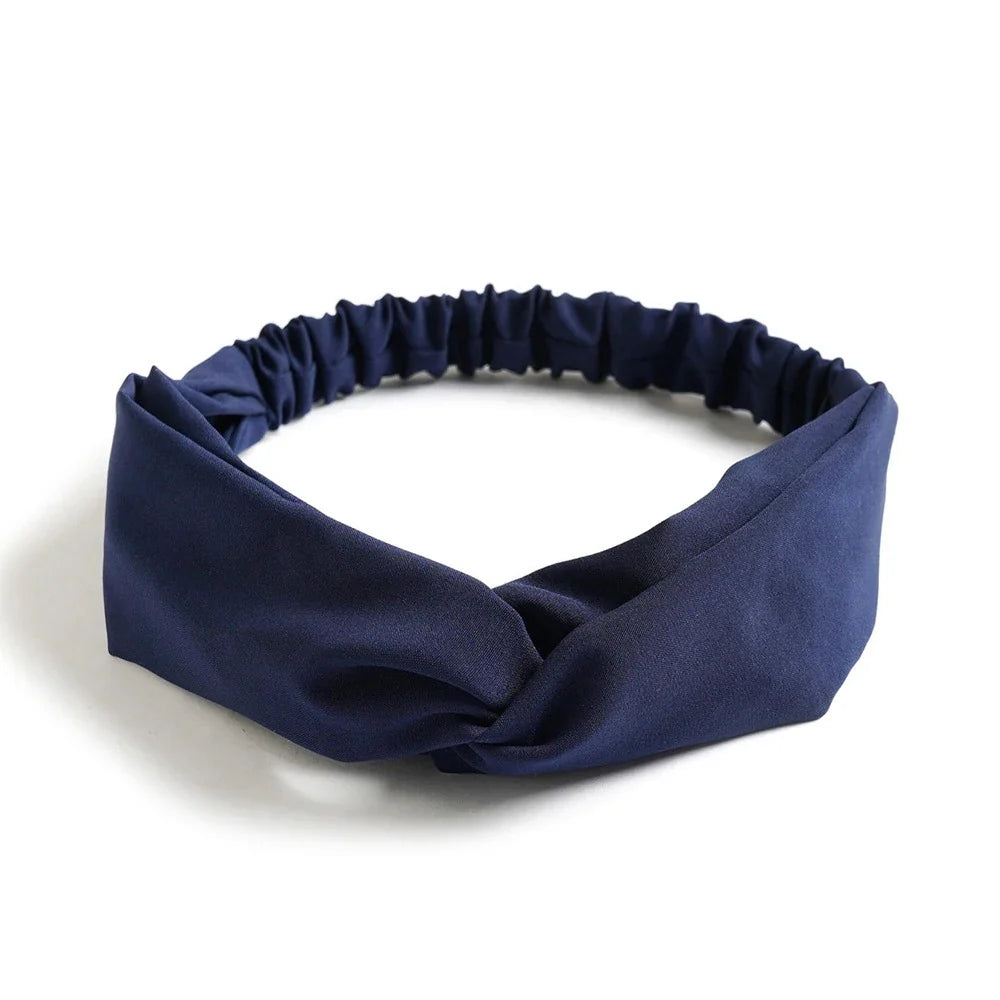 vintage cross turban headband summer print
