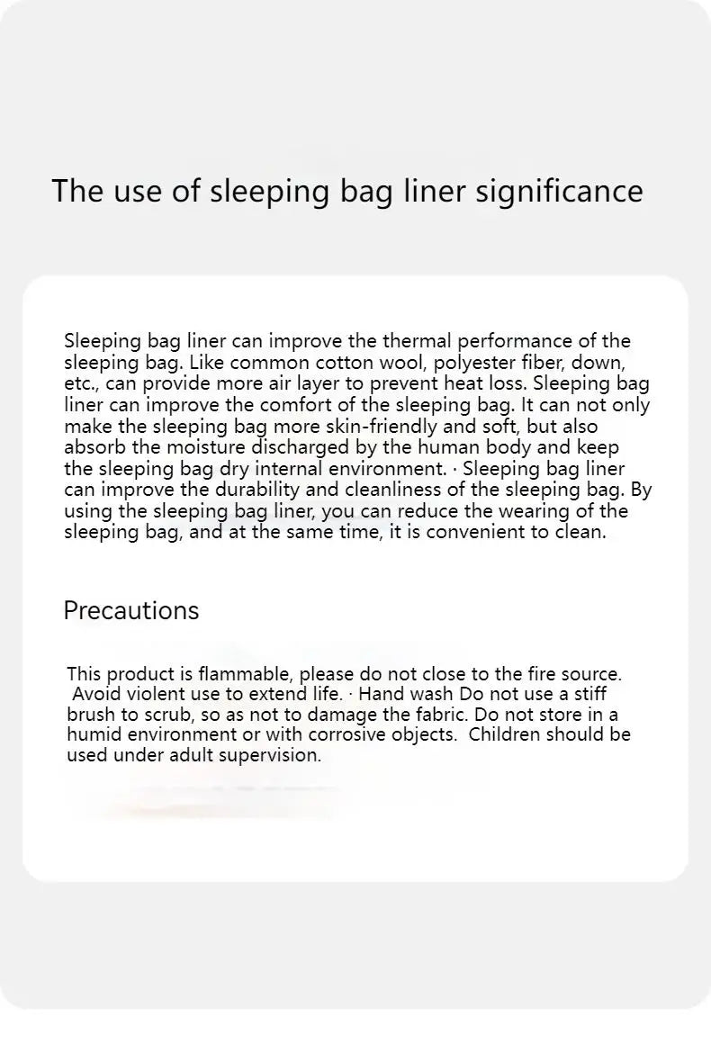 Naturehike FIREWORKS Sleeping Bag Liner Portable Ultralight Skin Friendly Thermal Warm Summer Insert Velvet Lining Sleeping Bag 128g Nylon Low Elastic