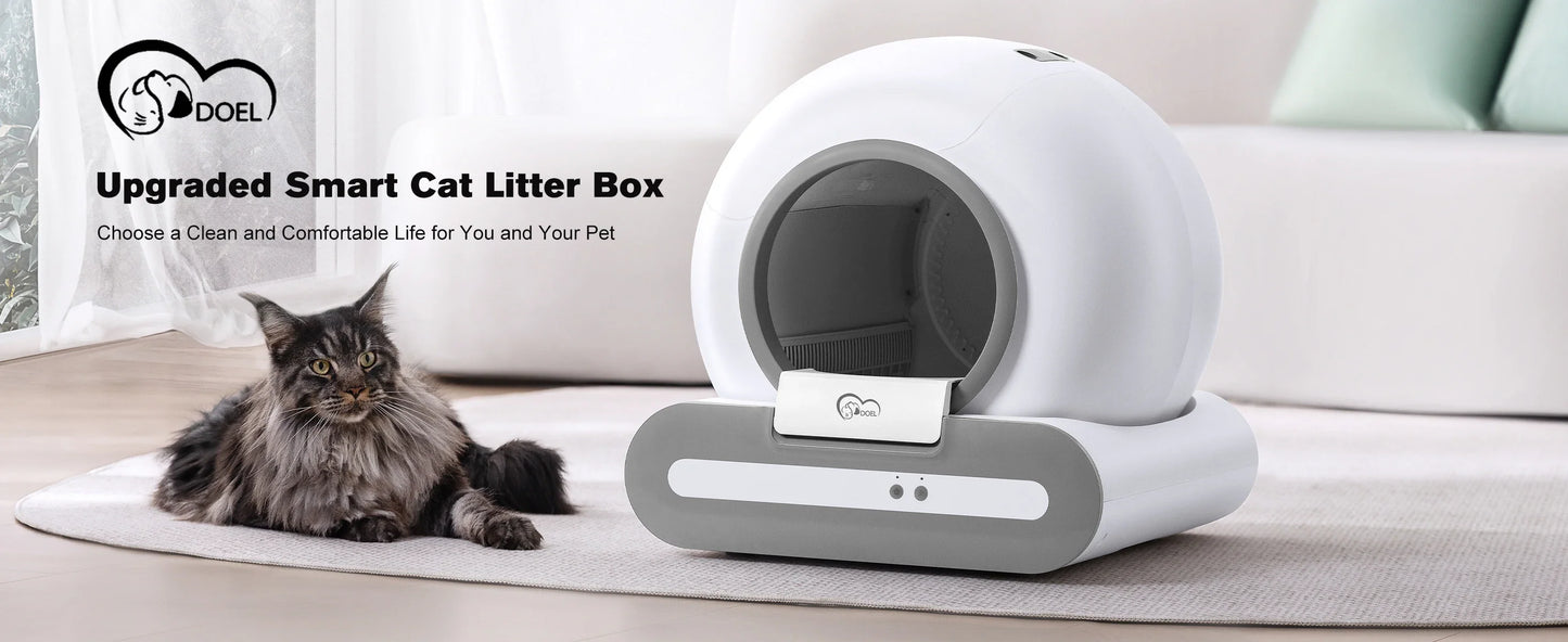 DOEL 65L Smart Self-Cleaning Litter Box