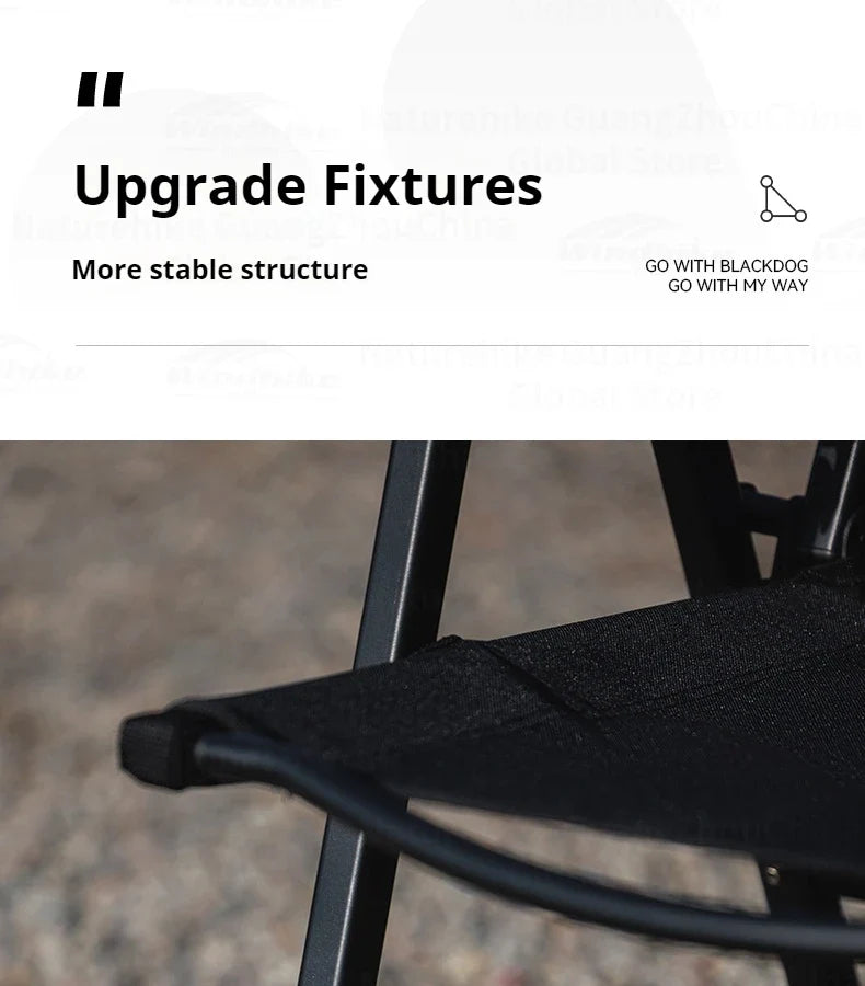 BLACKDOG Detachable Kermit Chair Portable Lightweight Detachable Seat Armchair Aluminum Alloy Outdoor Camping Fishing Folding Chair Load Bearing 120kg