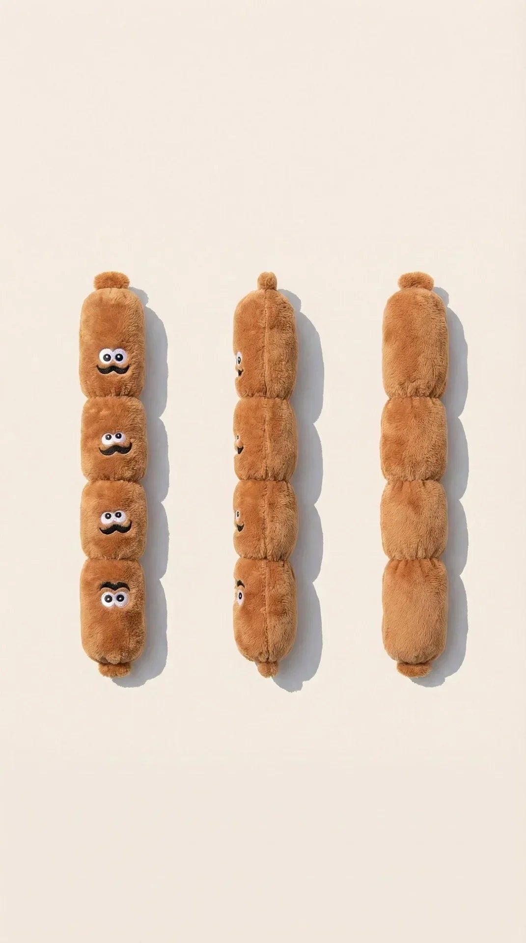 Squeaky Plush Sausage Dog Toy