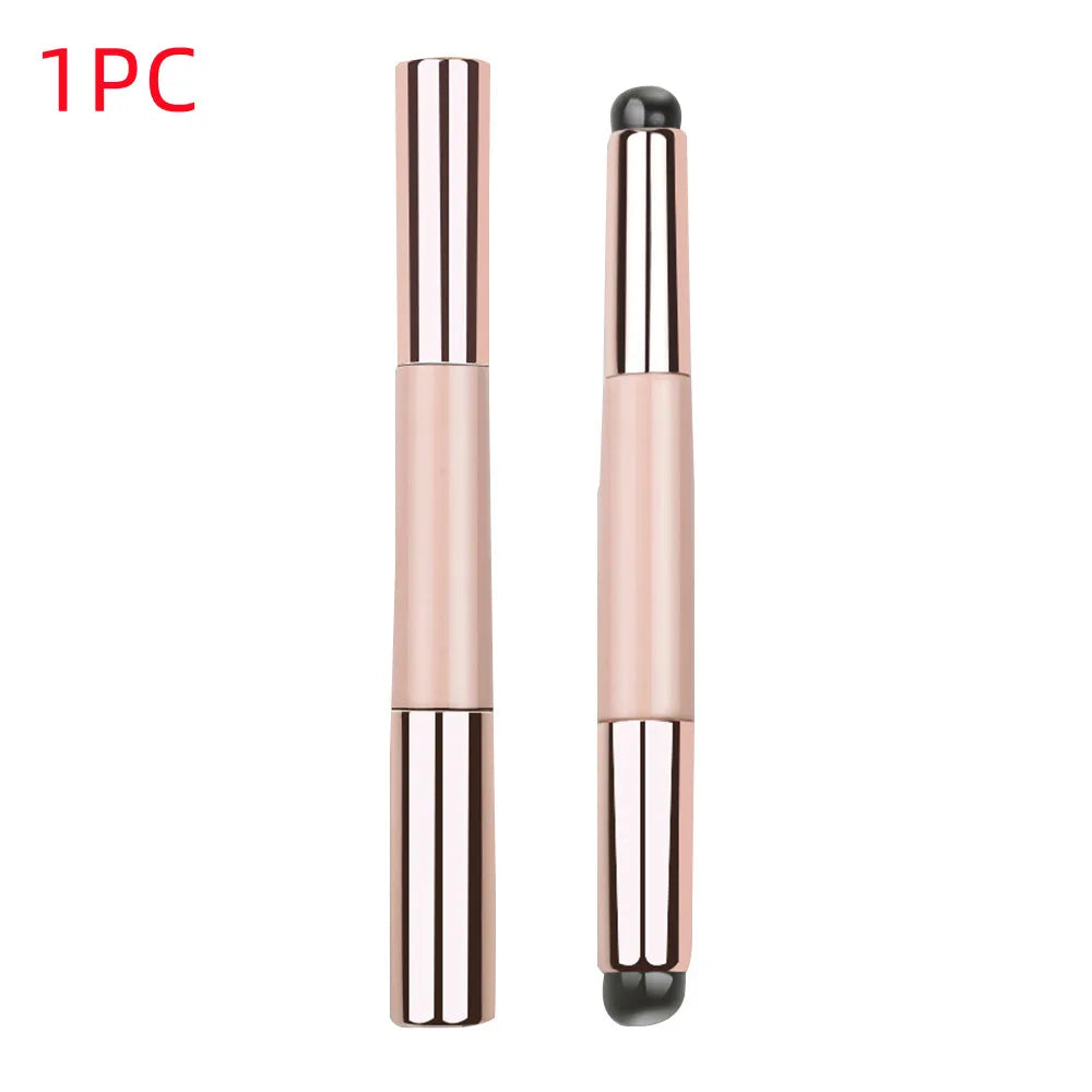 Upgrade Silicone Lip Brush With Cover Angled Concealer Brush Like Fingertips Q Soft Lipstick Makeup Brushes Round Head No Broken