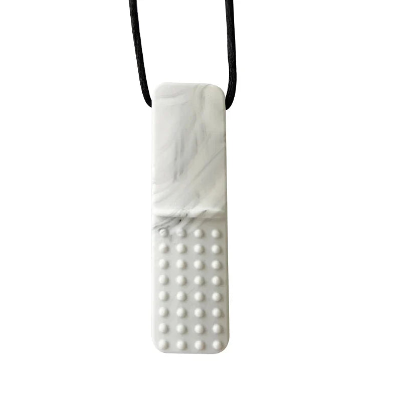 Silicone Teether Necklace for Kids | Chewy Sensory Pendant for Autism & ADHD | Oral Motor Therapy Tool