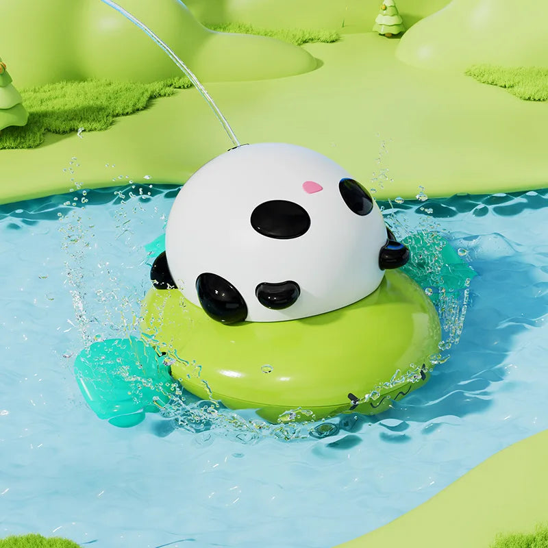 Wind-up Pig Bath Toy for Kids - Pull String Squeeze & Spray Floating Animal for Water Fun in Pool or Bathtub