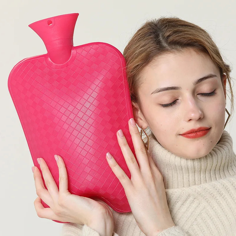 large capacity PVC hot water bag for bed and foot warmer