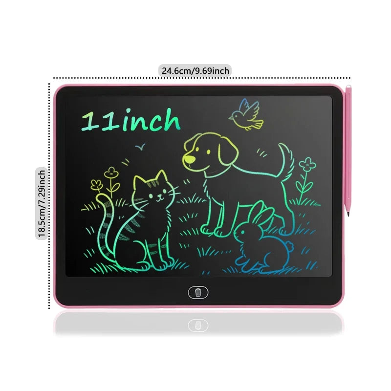Kids LCD Drawing Board - Portable 16/13/11/8-Inch Digital Sketchpad for Creative Learning and Doodling