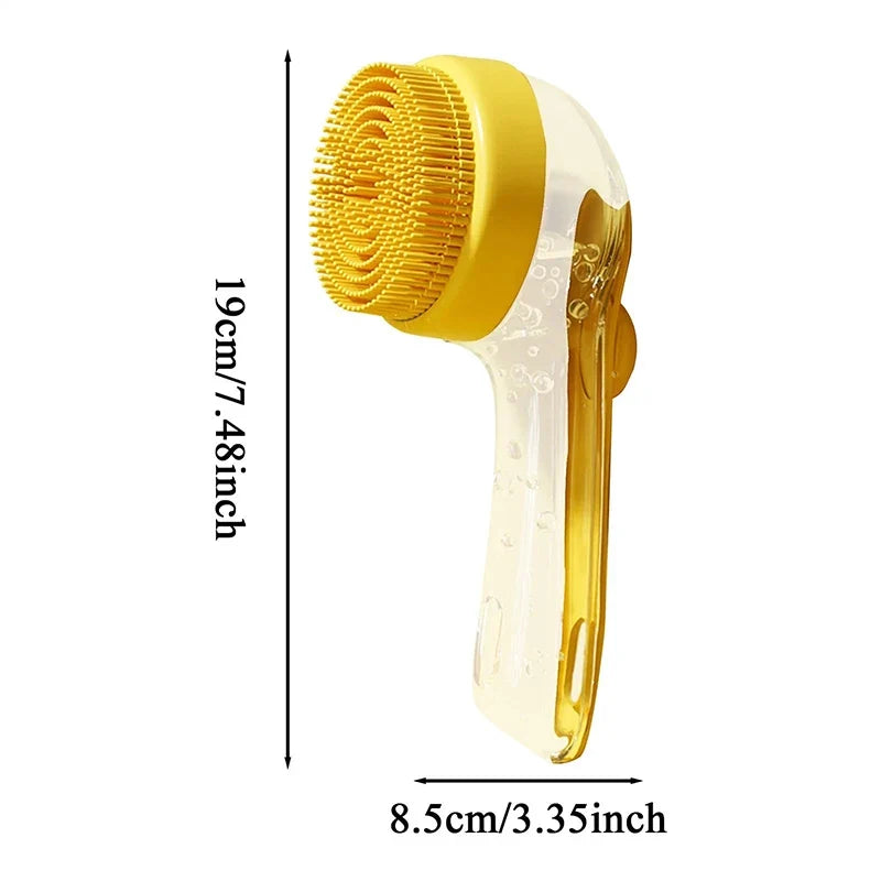 Silicone Bath Brush with Shampoo Dispenser