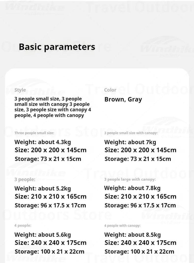 Naturehike ANGO PLUS Automatic Tent Upgraded Portable Lightweight 3-4 Persons Quick Opening Tent Camping Park Canopy Tent Integrated Tent Waterproof