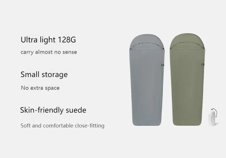 Naturehike FIREWORKS Sleeping Bag Liner Portable Ultralight Skin Friendly Thermal Warm Summer Insert Velvet Lining Sleeping Bag 128g Nylon Low Elastic