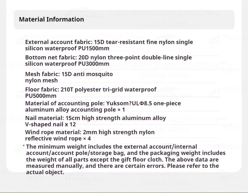 Naturehike MONGAR Series UL Tent Portable Ultralight 1 and 2 Person 15D Nylon Rainproof Expandable Canopy Double Layer Camping Outdoor Hiking Backpacking Cycling Tent
