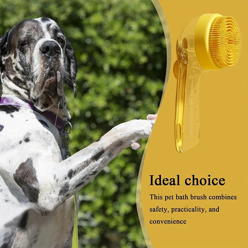Silicone Bath Brush with Shampoo Dispenser