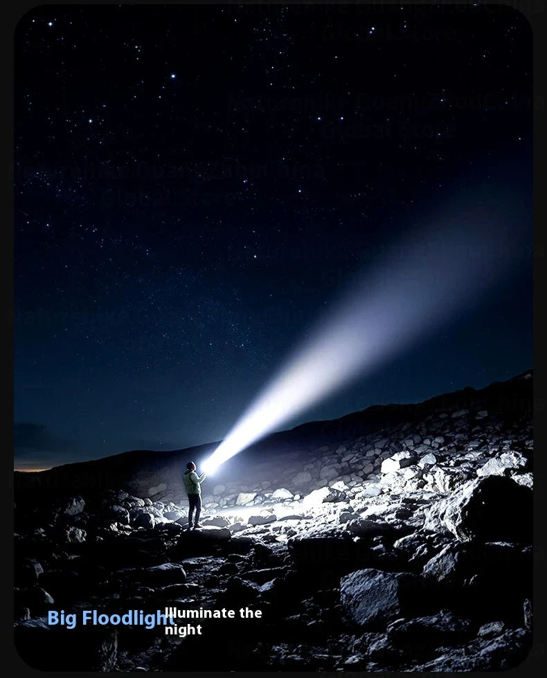 BLACKDOG STAR BOX Multifunctional Lighting Flashlight 3300LM Super Power Long Range LED Light 4 Color Torch Outdoor 3000mAh Battery IPX5 Waterproof