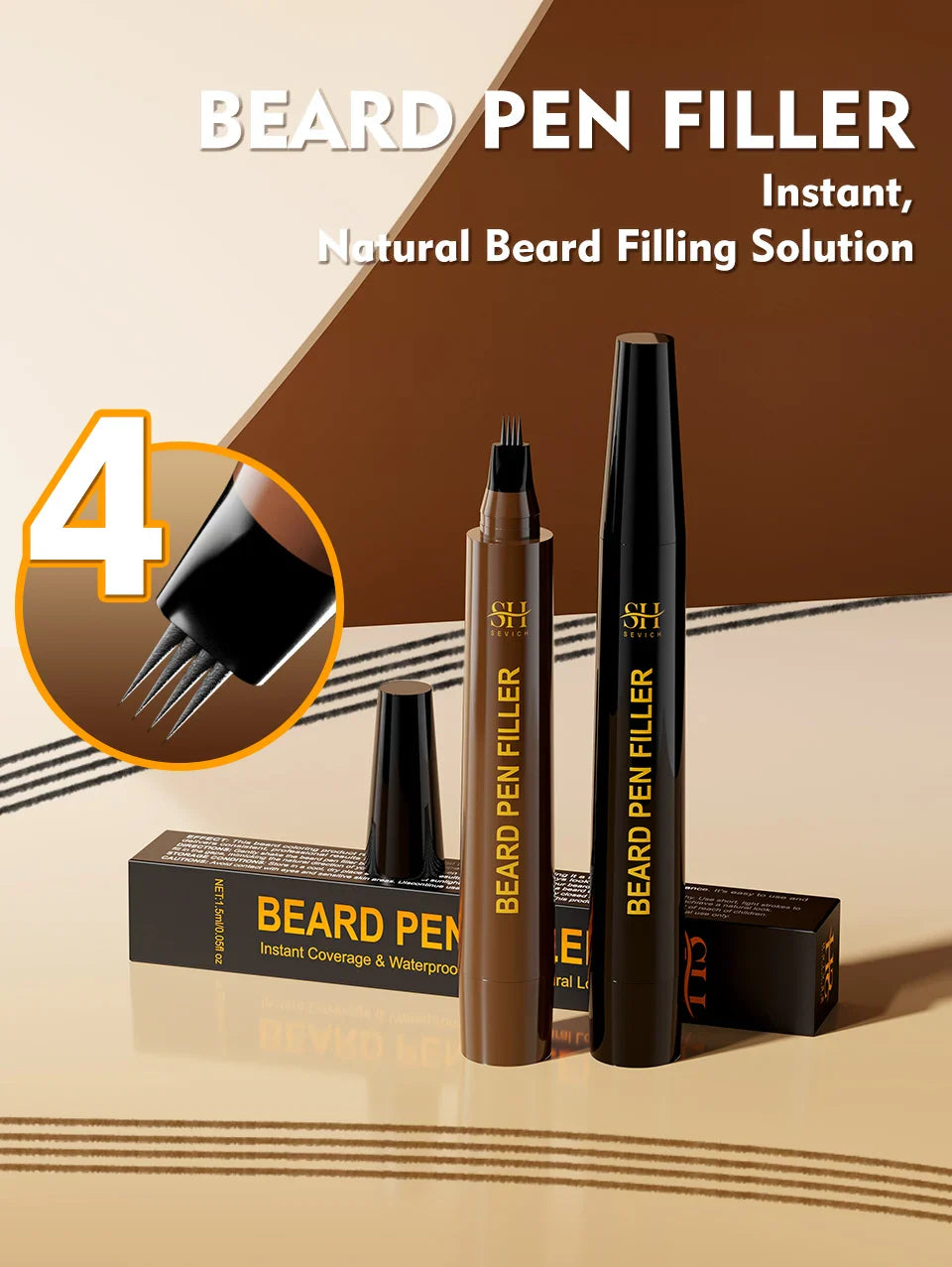 Waterproof Beard Pen Filler- HMT15BF