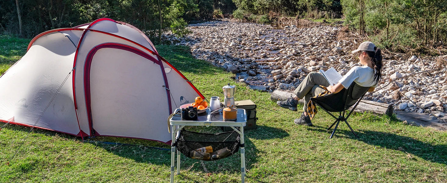 Naturehike STELLALUNA Series L03 Fast Build Portable Ultralight Outdoor Folding Moon Camping Hiking Fishing Foldable Chair Heavy Duty Nature Hike