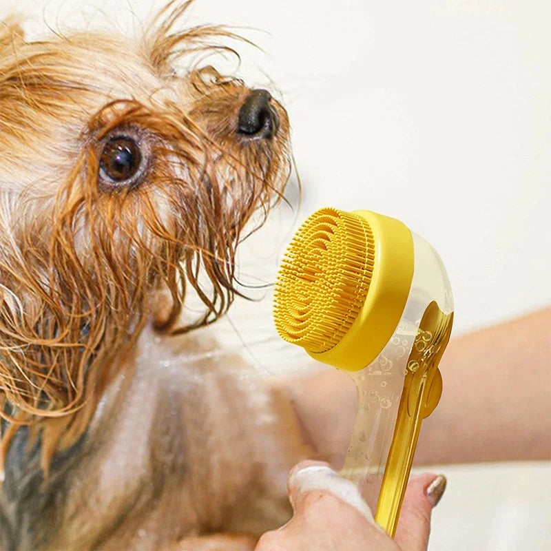 Silicone Bath Brush with Shampoo Dispenser
