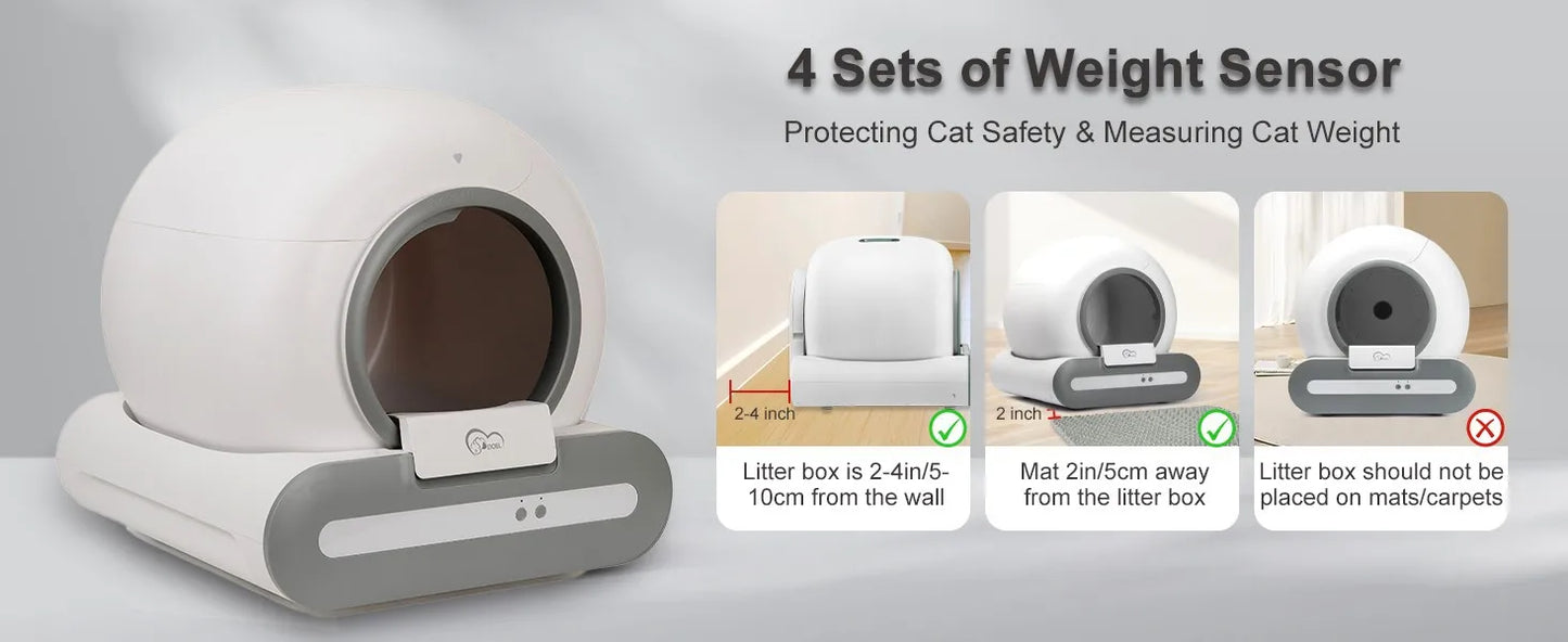DOEL 65L Smart Self-Cleaning Litter Box